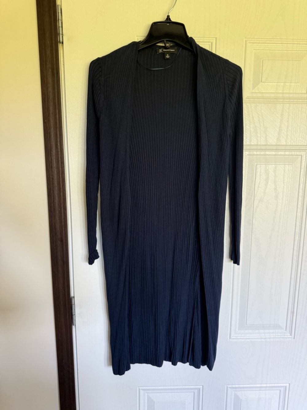 2 for $20 sale: INC International Concepts navy blue duster Cardigan sweater  -